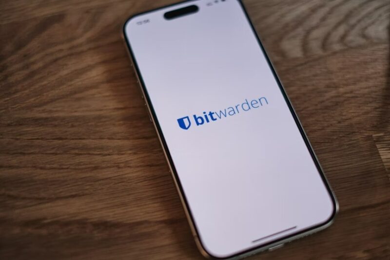 Bitwarden on a phone.