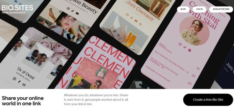 Creating a free Bio Site.