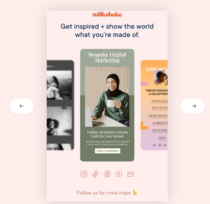 Samples of Milkshake in action.