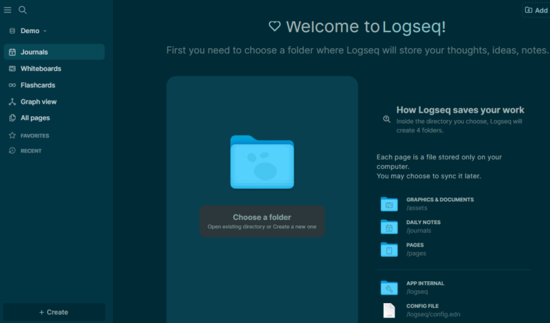 Logseq Interface