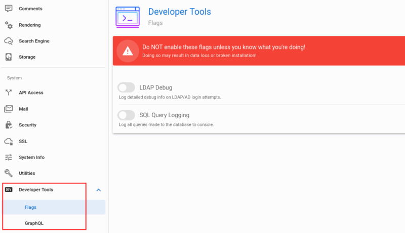 Manage Dev Tools