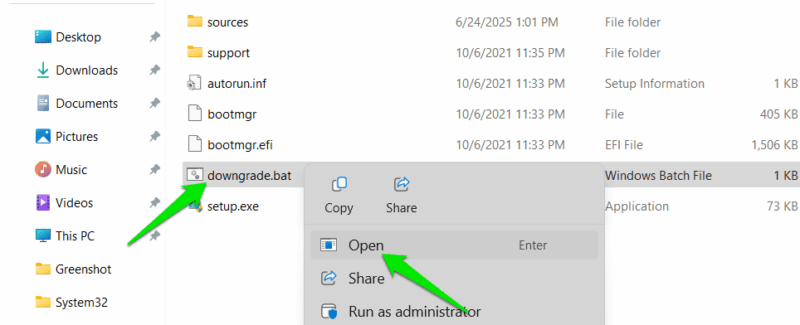 Opening Bat file in Windows