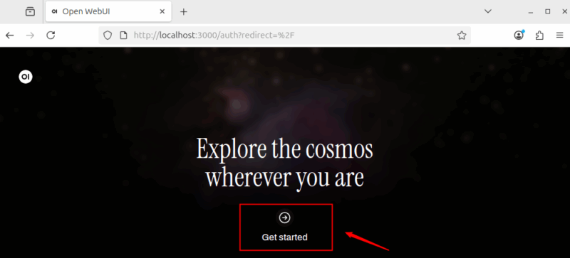 Open Webui Get Started