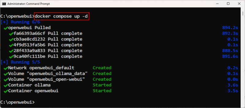 Run Docker Compose Up D