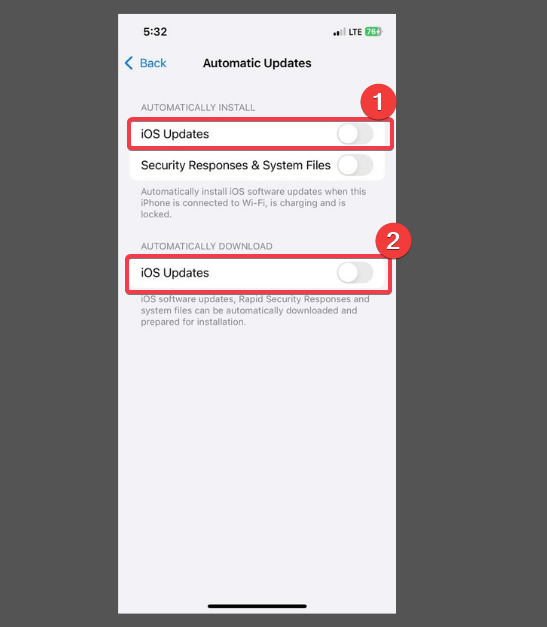 Turn Off Automatic Ios Update