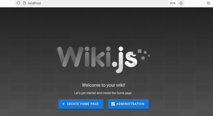 Welcome Page Wiki Js