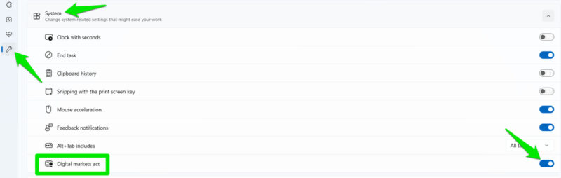 Enabling Digital markets act in Wintoys