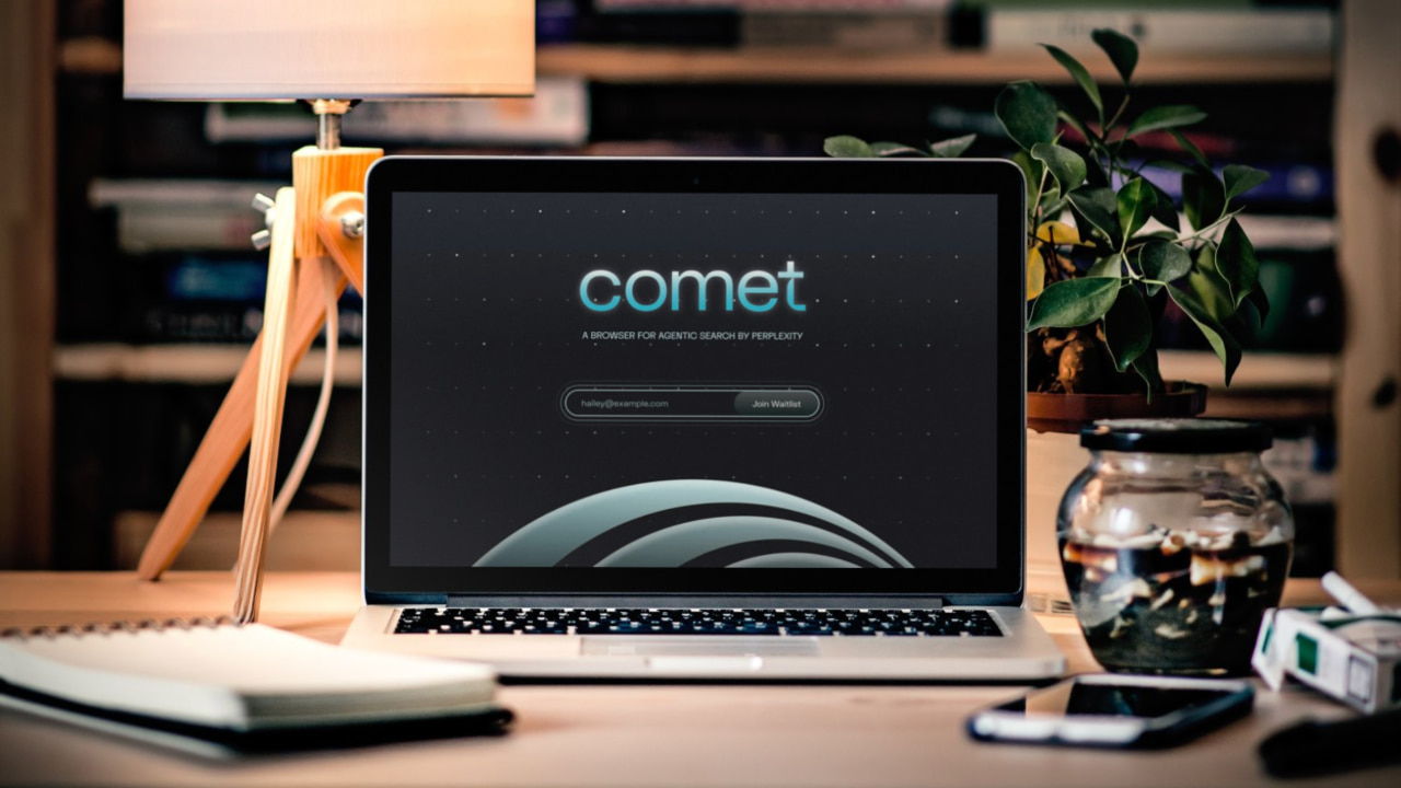 Comet on a MacBook