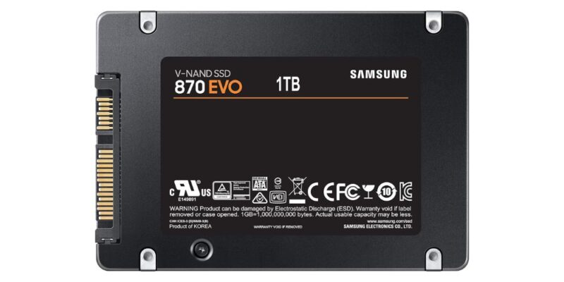 Samsung Solid State Drive Bottom View