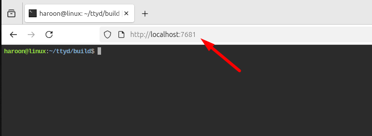 Shareable Web Page Created Using Ttyd