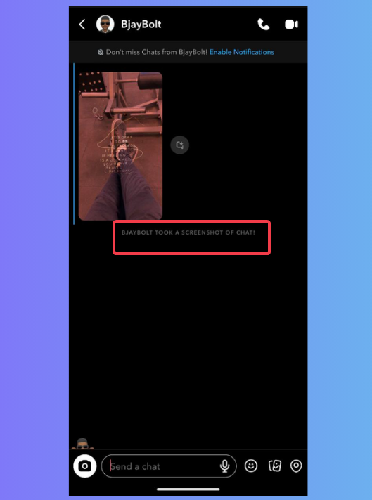 Snapchat Screenshot Notification