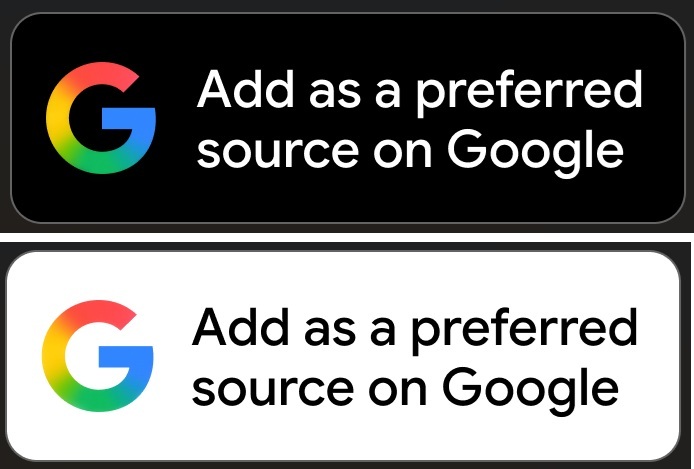 Google preferred source buttons.