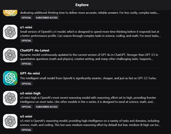 Exploring AI models with Poe.