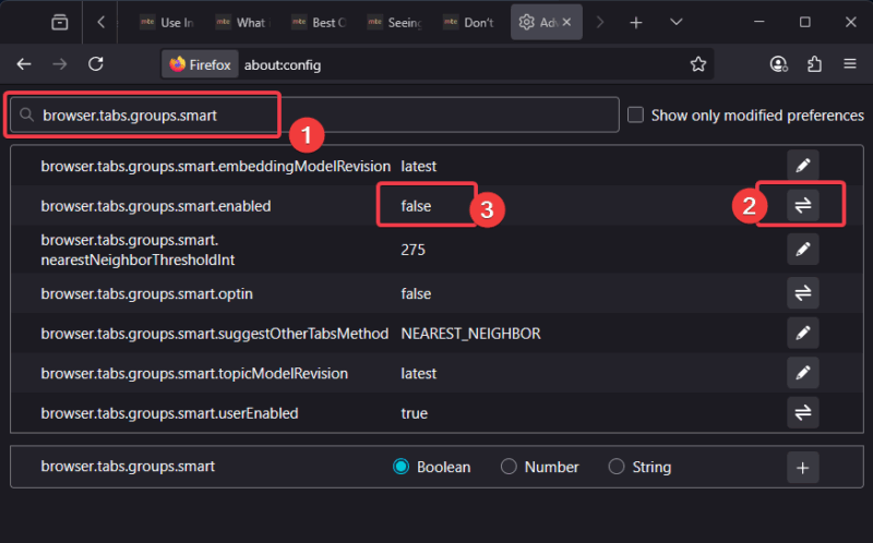 Disable Ai Smart Tab Grouping