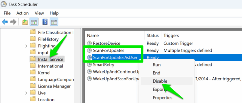 Disabling Microsoft Store App Update Schedule Task