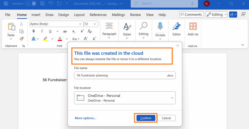 Documents Saved In Cloud Microsoft Word