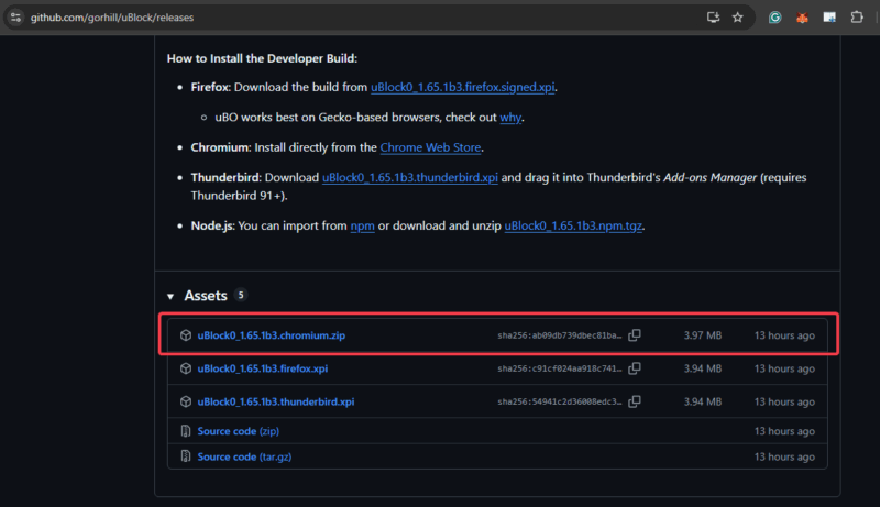 Download Ublock Origin From Github