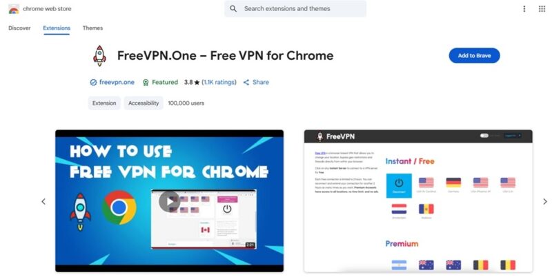 Freevpn One Delete This Verified Vpn Chrome Extension Immediately Store