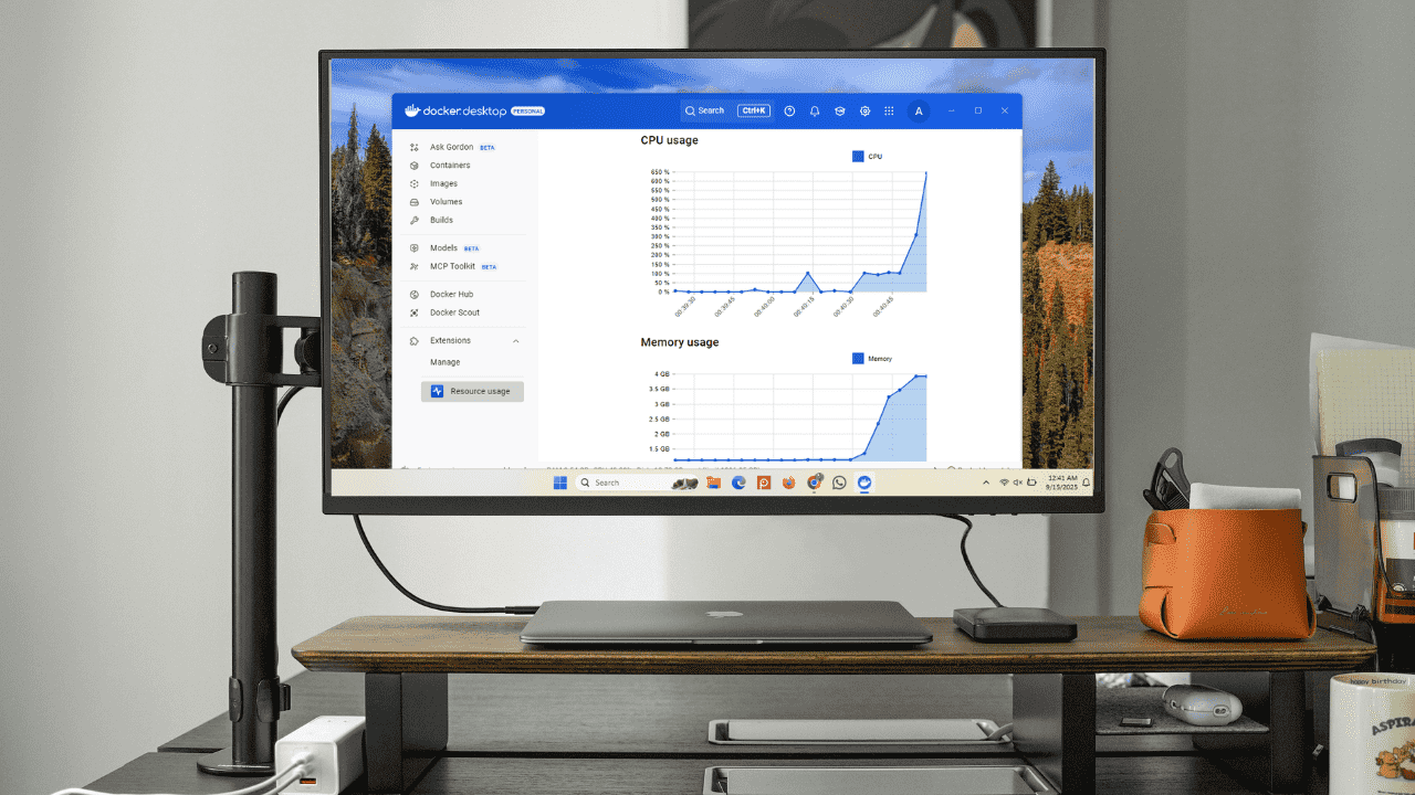 How to Monitor CPU and Memory Usage in Docker Desktop