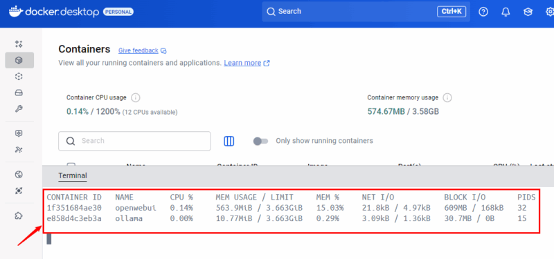 Monitor Resources With Docker Stats