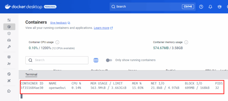 Monitor Specific Container With Docker Stats