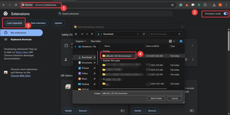 Restore Ublock Origin