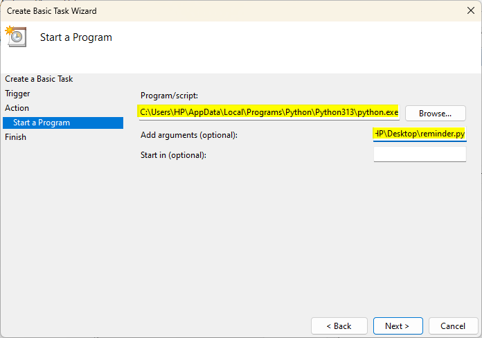 Specify Python Executable Path