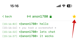 Use Bitchat Favorite