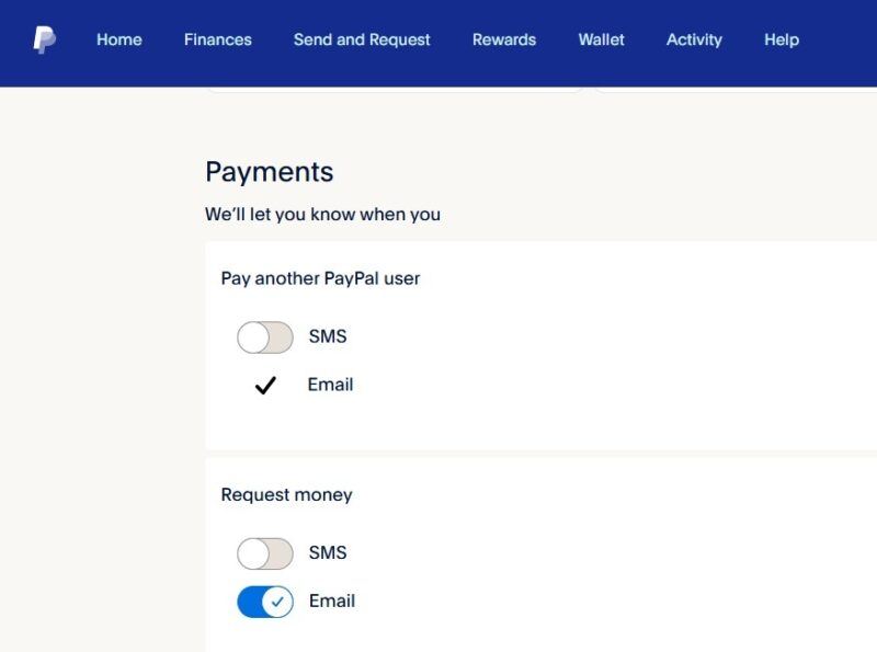 Setting up PayPal notifications.