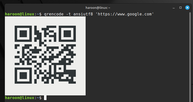 Creating Qr Code In Terminal