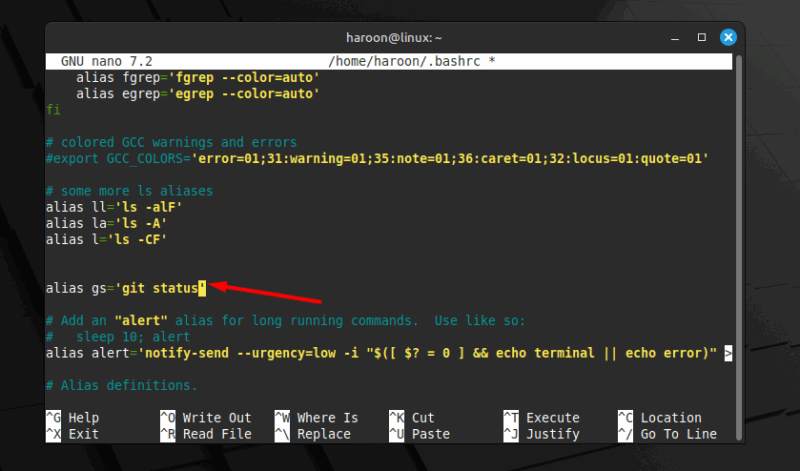 Creating Permanent Aliases Using Bash File