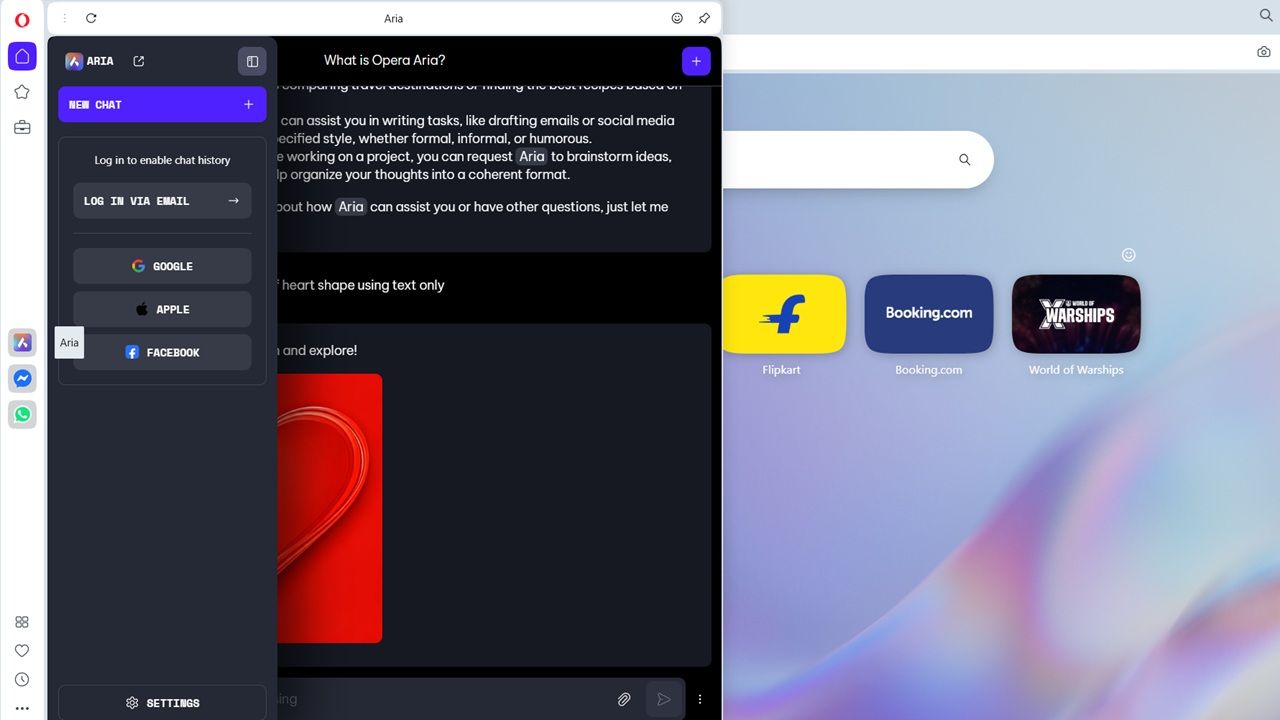 Featured Image: Opera Aria browser is best for Windows/Desktop users.