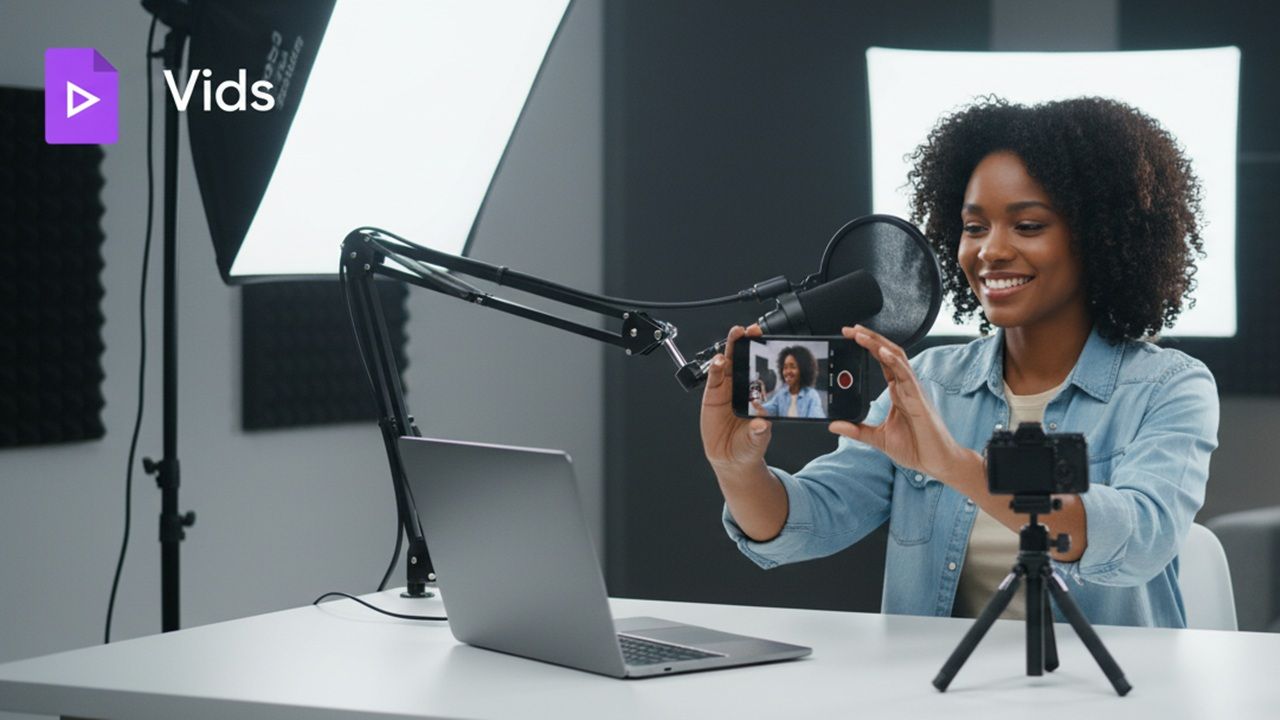 Featured Image: Google Vids, a video editing app by Google Drive.