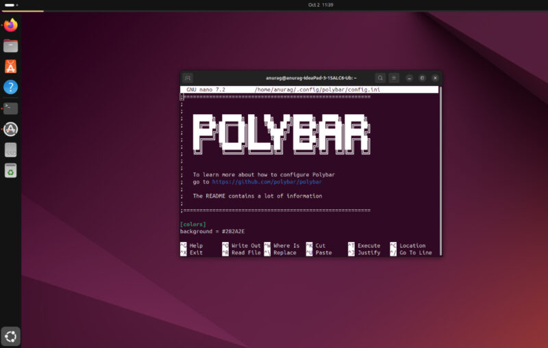 Polybar IN file
