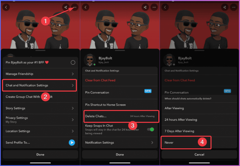 Snapchat Infinite Retention