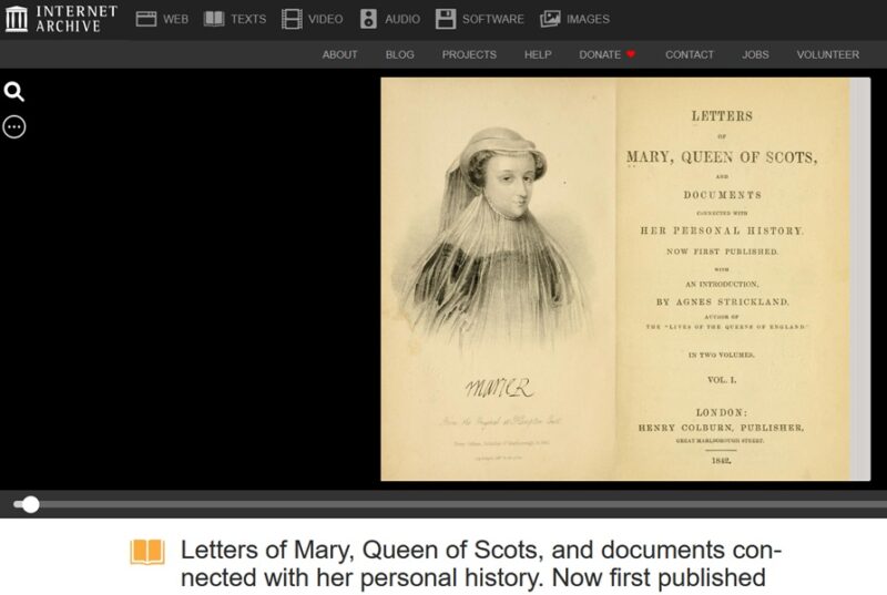 Reading ebook using Archive.org viewer.