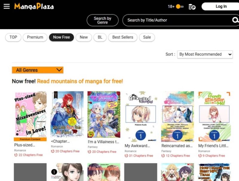MangaPlaza free selection of manga to read online.