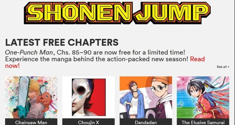 Shonen Jump's latest chapters to read manga online.