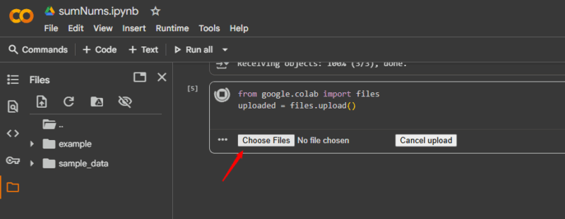 Choose File To Upload