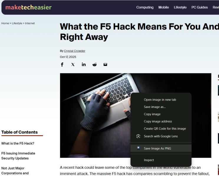 Option to "Save Image as PNG" visible in web page thanks to Chrome extension. 