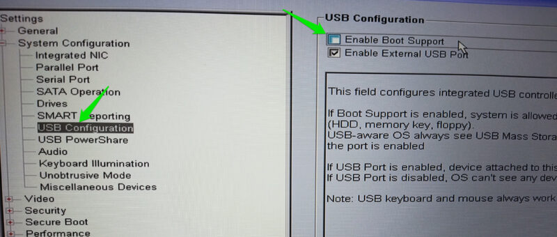 Disabling Boot Support in UEFI