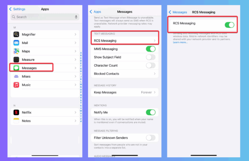 Enable Rcs Messaging Iphone