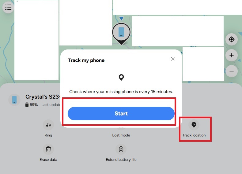 Learning how to find a lost Samsung phone with Track location.