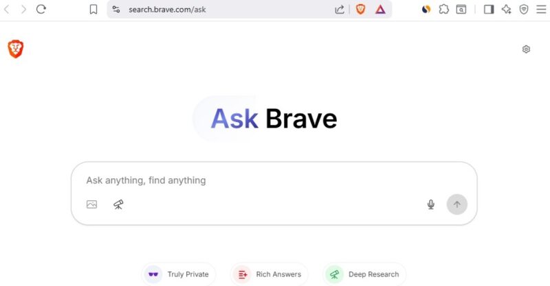 Ask Brave AI features in Brave