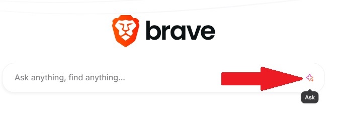 Brave Ask button.