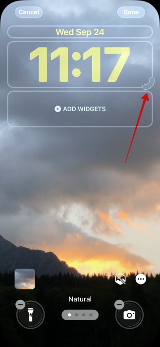 iOS 26 Lock Screen Drag Handle