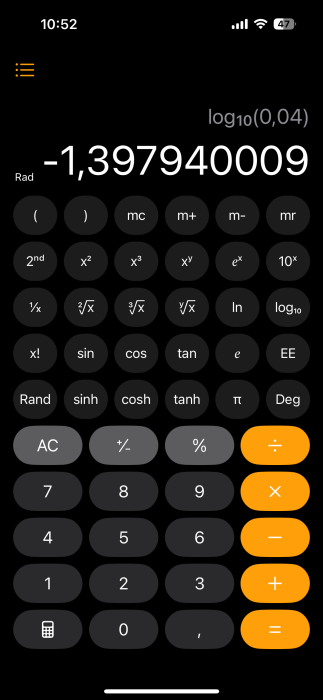 Iphone Calculator Scientific Calc View