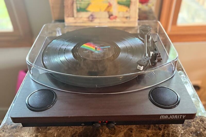 Playing Old Vinyl Record