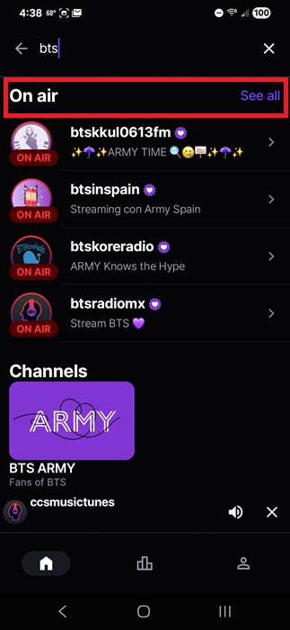 Finding on air fan stations.