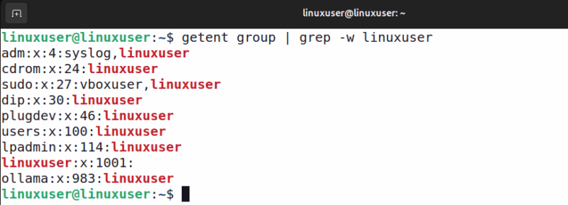 Use Getent With Grep